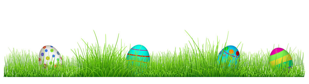 绿草与复活节彩蛋