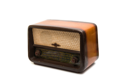 孤立的复古收音机