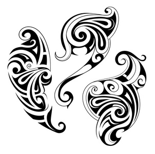 毛利人风格纹身形状