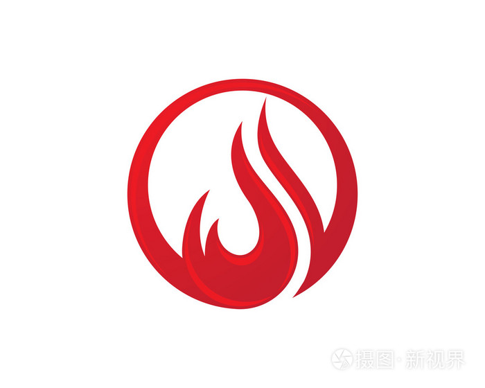 火火焰logo模板矢量