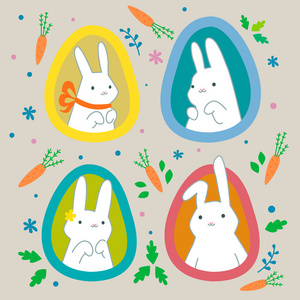 复活节搞笑兔子