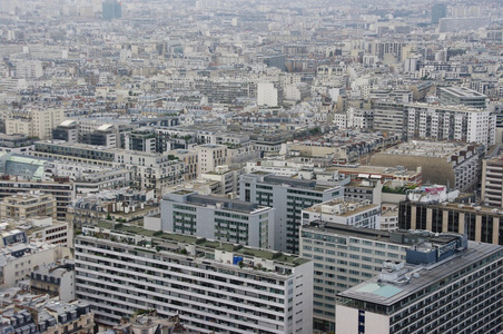 在巴黎，法国建筑物查看从埃菲尔铁塔