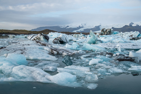 在冰岛冰川环礁湖 jokulsarlon