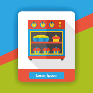 厨具烤箱平面图标图标元素