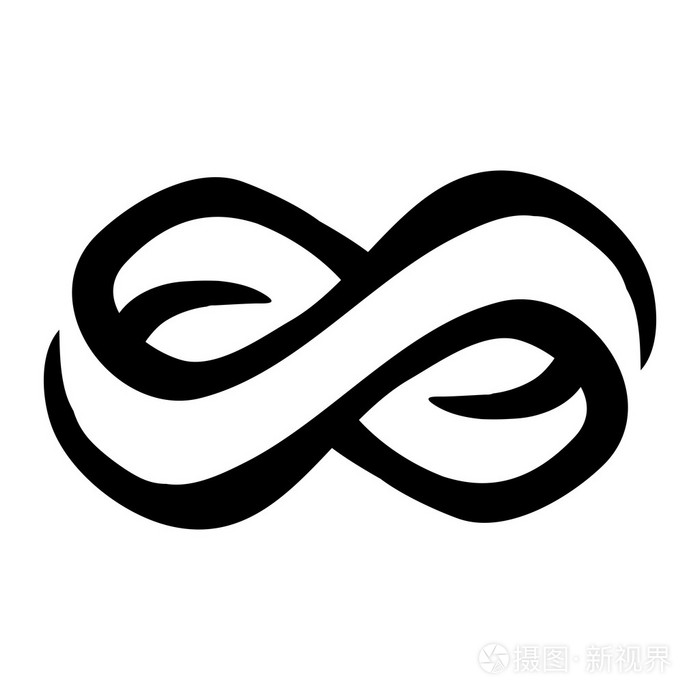 无限循环符号矢量图标