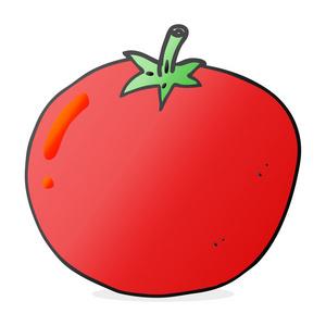 写意画的卡通番茄