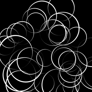 抽象的分散的圆形状