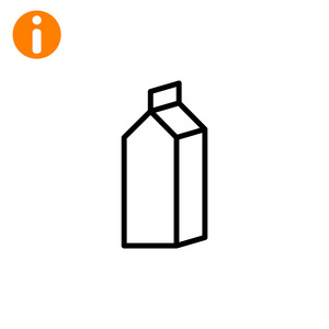纸的容器来牛奶图标