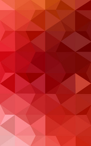 红色的多边形设计模式，三角形和梯度的折纸样式组成的