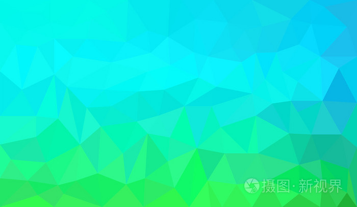 蓝绿渐变抽象多边形背景