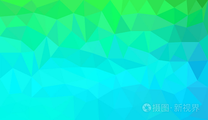 蓝绿渐变抽象多边形背景
