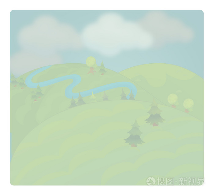 有雾的天气-卡通场景