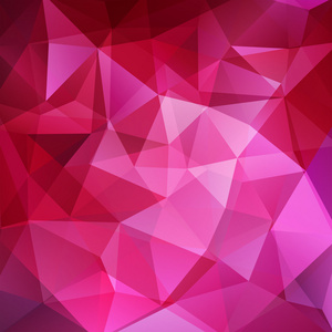 抽象的多边形矢量背景。粉红色的几何矢量图。创意设计模板