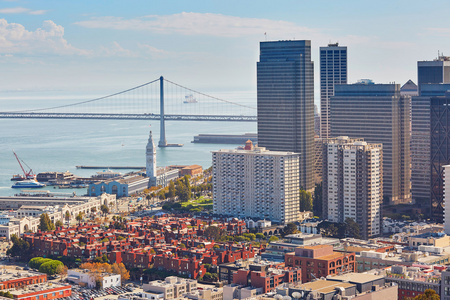 风景的 San Francisco，加利福尼亚州，美国