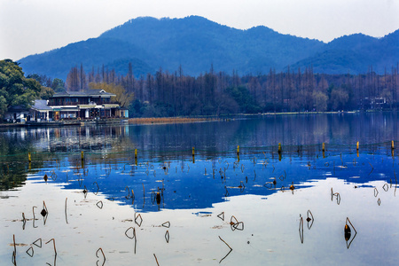 地址  中国浙江杭州西湖倒影