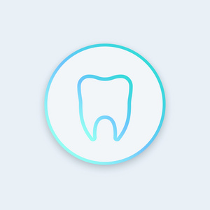 口腔科图标牙科诊所标志元素牙线图标