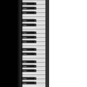 钢琴键。创意设计无缝图