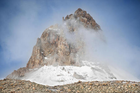 风景 美丽的 亚洲 阿尔卑斯山 自然 吉尔吉特 封顶 目的地