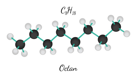 C8h18 辛烷分子