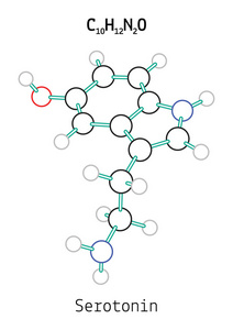 C10h12n2o 血清素分子