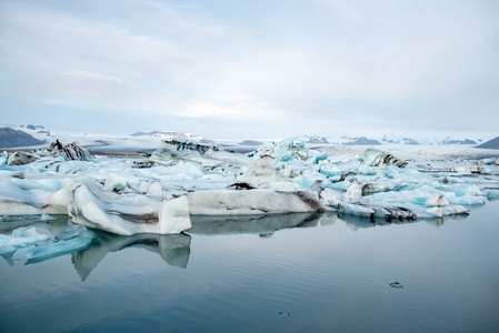 在冰岛冰川环礁湖 jokulsarlon