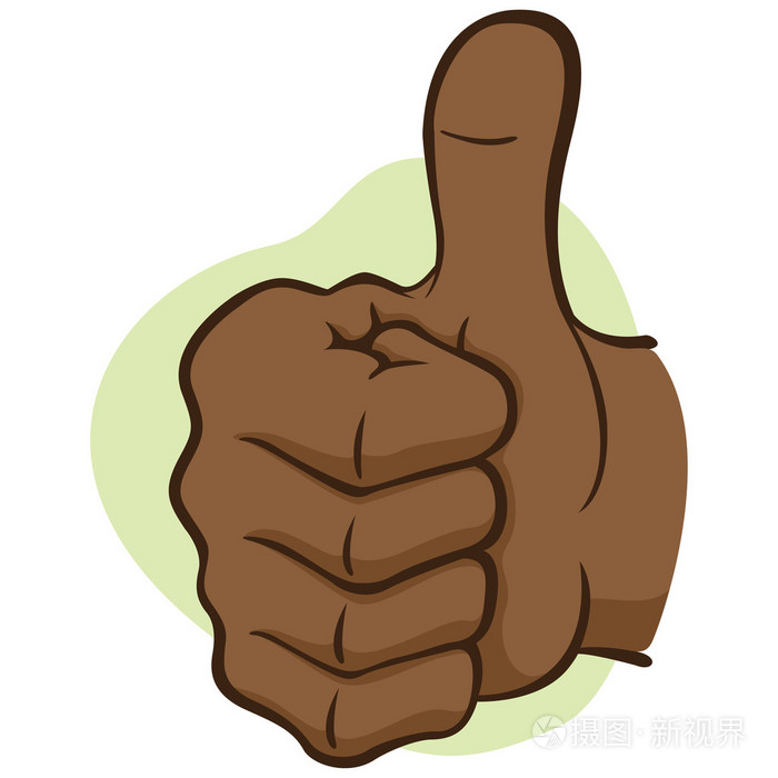 resenting a persons hand signaling right, okay,