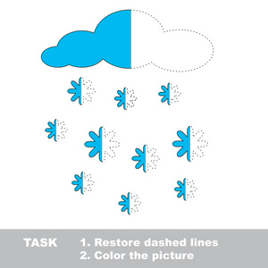 降雪要着色。 矢量跟踪游戏。
