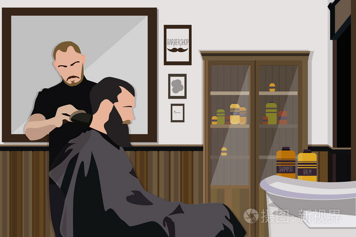 客户端访问在理发店发型师