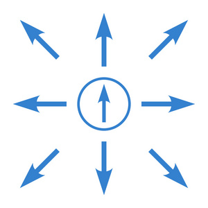 方向矢量平面图标集