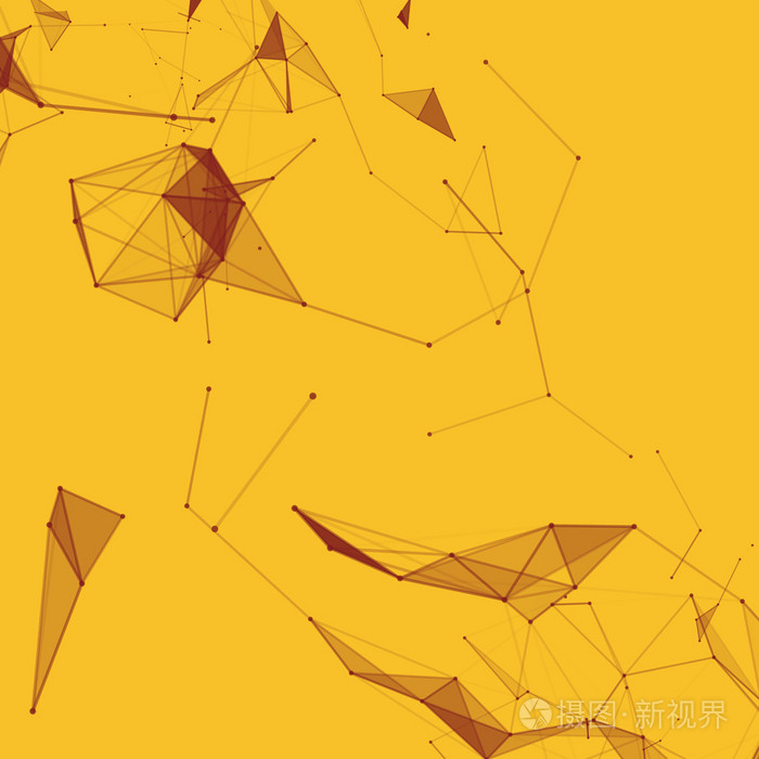 虚拟抽象背景与粒子,分子结构.基因和化学化合物.创造性的向量.