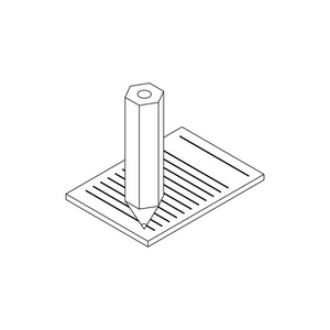 医疗报告图标，等距 3d 风格