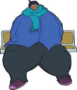卡通漫画的肥胖女人图片