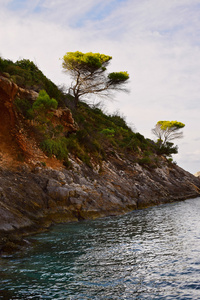 在希腊扎金索斯岛的海岸景观图片