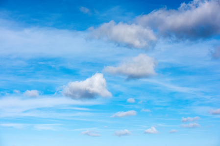 自然淡蓝色多云天空背景