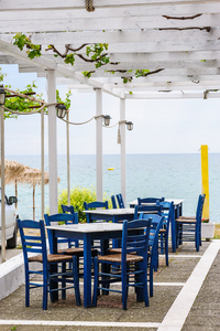 空旷的室外海滩咖啡馆图片