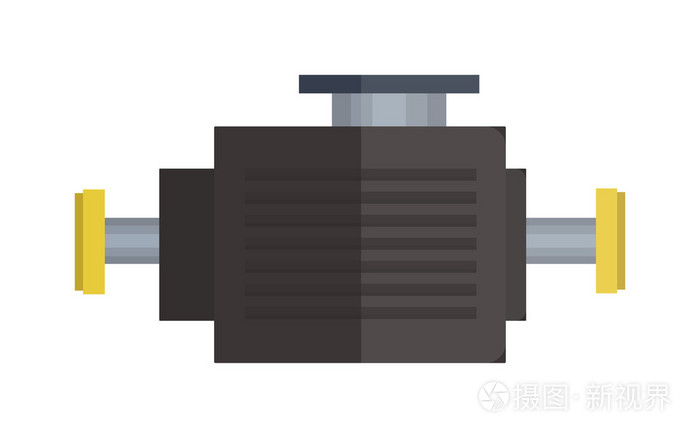 引擎图标汽车电机图形符号矢量