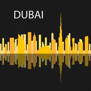 迪拜阿拉伯联合酋长国迪拜的行政中心的大城市