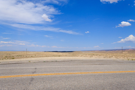 路的角度来看，公路科罗拉多州，美国