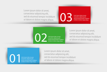矢量彩色信息图形业务演示文稿。可以用于信息图形 图形或网站布局矢量 编号的横幅 图 网页设计
