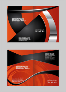双折页宣传册设计图片