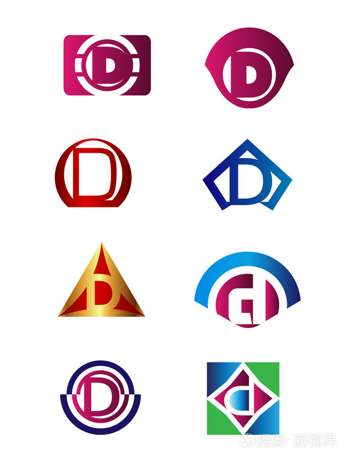 d字logo的衣服牌子,logo单个D的衣服 字母d 标志品牌标识公司矢量符号设计模板的设置
