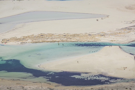 balos 海湾在克里特岛的希腊小岛。gramvousa 的区域