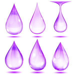 不透明的紫罗兰色滴
