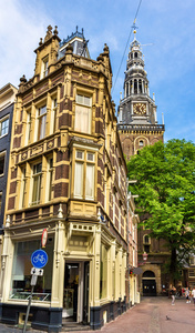 在阿姆斯特丹的市中心的房子