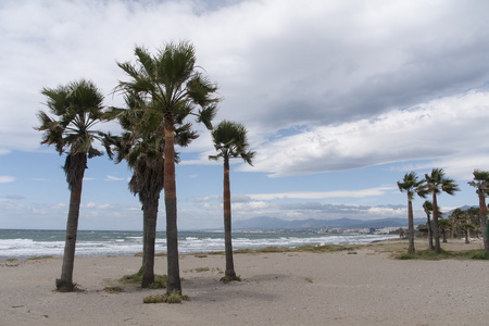 Costa del sol，在西班牙马贝拉海滩夏季度假胜地