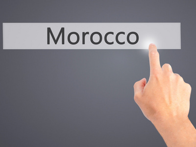 摩洛哥手压按钮背景模糊概念