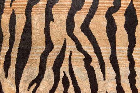 织物与老虎条纹图案背景