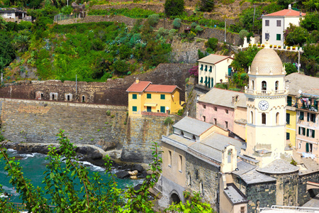 村庄 Vernazza，五渔村，利古里亚