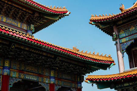 中国寺庙屋顶