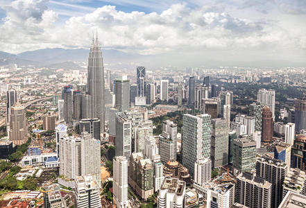高的 天际线 商业 马来西亚 摩天大楼 全景 建筑学 马石油